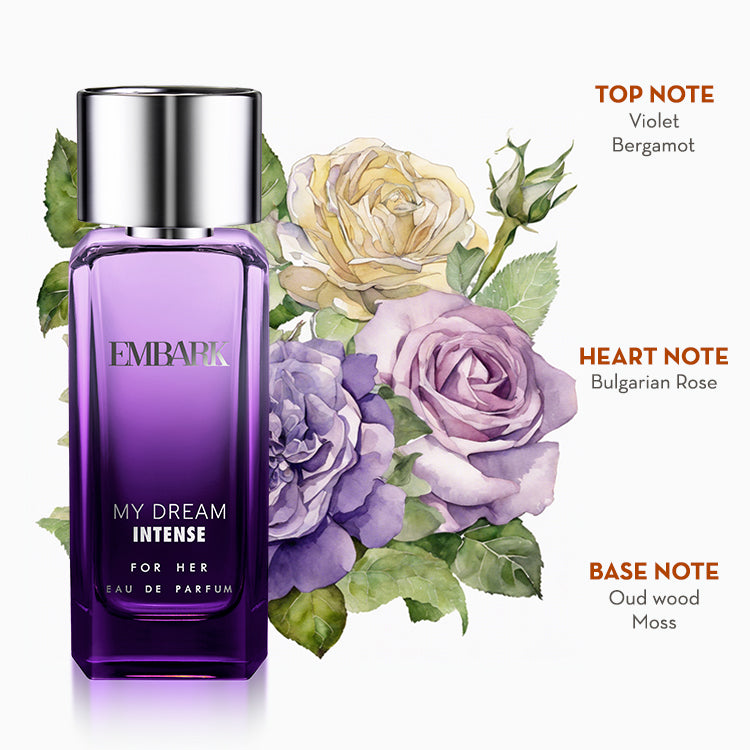 My Dream Intense For Her - Eau De Parfum (EDP) Embark Perfumes Best Perfume for men Best Perfume for women Buy Perfume Online Best Perfume for Her Best Perfume for Her Long Lasting Perfumes