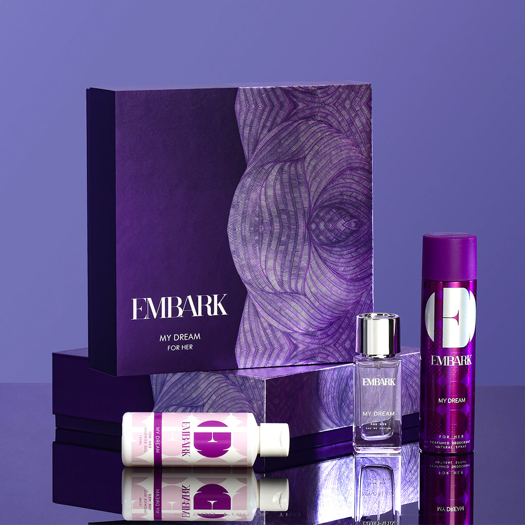 3-Piece Giftset - My Dream For Her Embark Perfumes Best Perfume for men Best Perfume for women Buy Perfume Online Best Perfume for Her Best Perfume for Her Long Lasting Perfumes