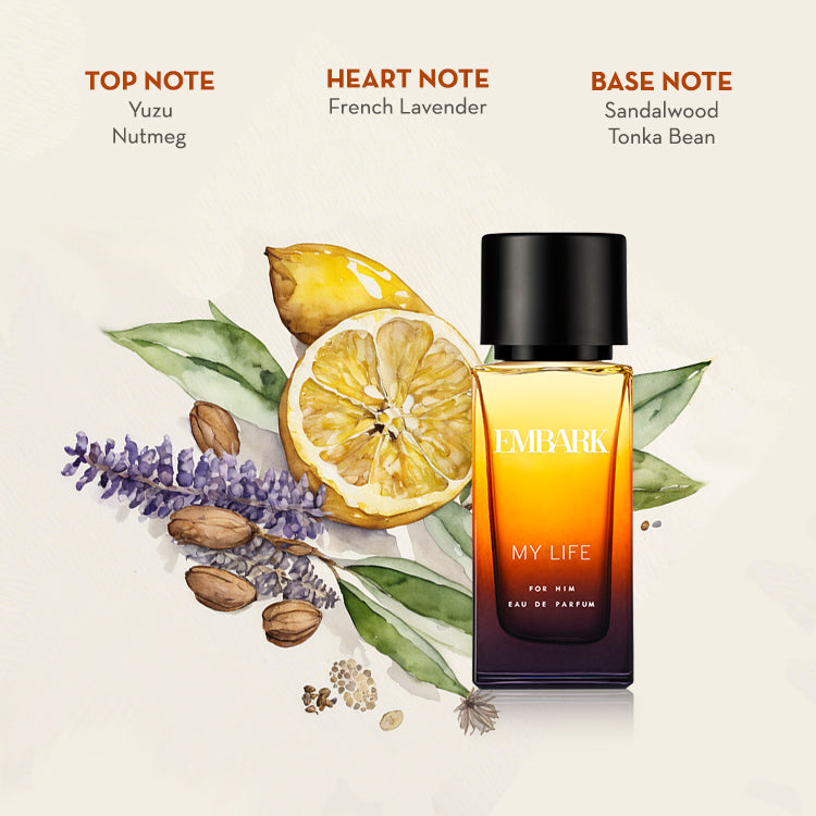 3-Piece Giftset - My Life For Him Embark Perfumes Best Perfume for men Best Perfume for women Buy Perfume Online Best Perfume for Her Best Perfume for Her Long Lasting Perfumes