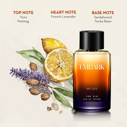 5-Piece Giftset - My Life For Him Embark Perfumes Best Perfume for men Best Perfume for women Buy Perfume Online Best Perfume for Her Best Perfume for Her Long Lasting Perfumes