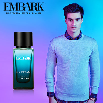 My Dream For Him - Eau De Parfum (EDP) Embark Perfumes Best Perfume for men Best Perfume for women Buy Perfume Online Best Perfume for Her Best Perfume for Her Long Lasting Perfumes