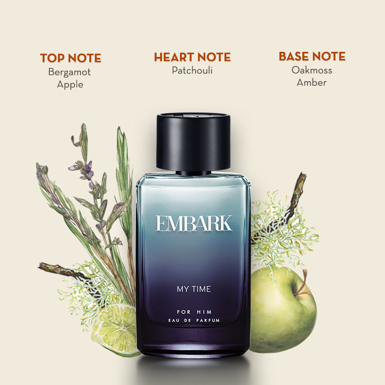 My Time For Him - Eau De Parfum (EDP) Embark Perfumes Best Perfume for men Best Perfume for women Buy Perfume Online Best Perfume for Her Best Perfume for Her Long Lasting Perfumes